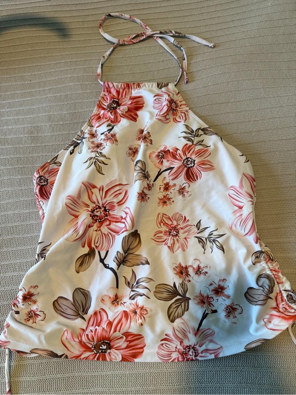 Floral Halter Tankini Top